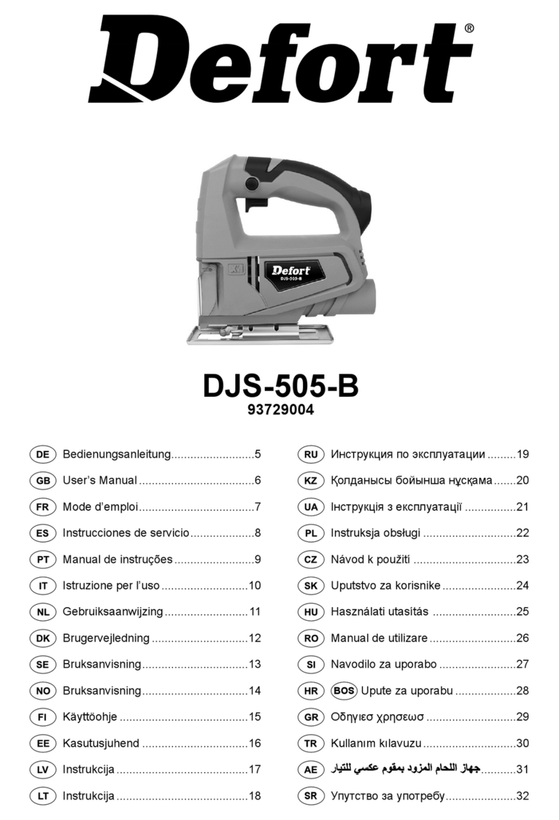 Defort DJS-505-B User manual
