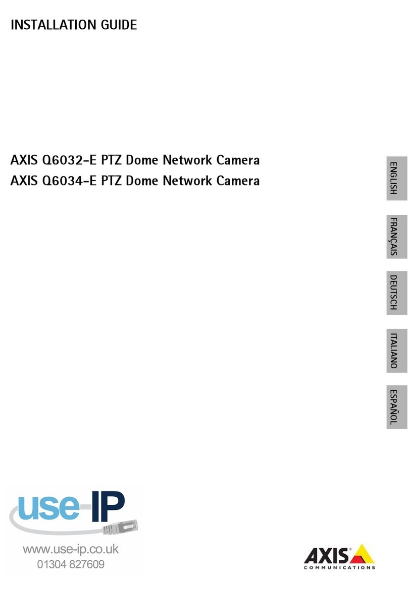 Axis Q6032-E PTZ User manual