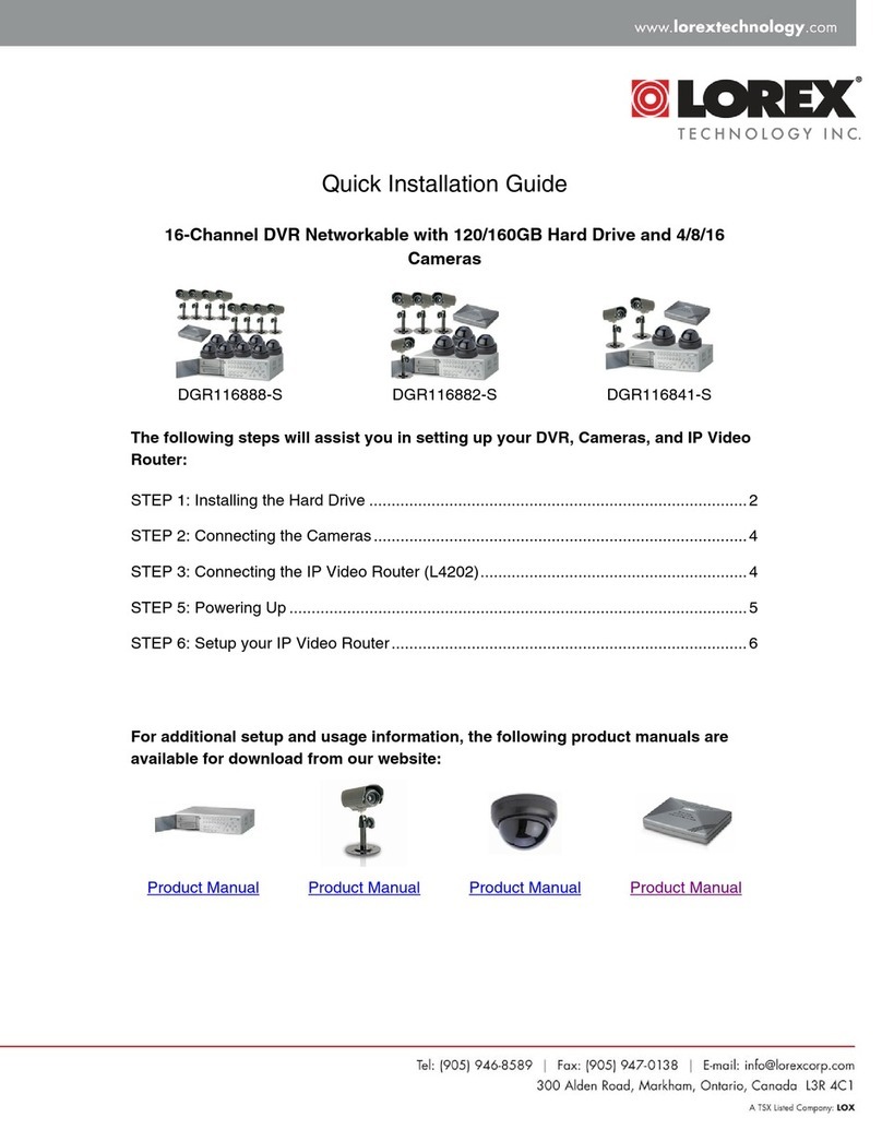 Lorex DGR116888-S User manual