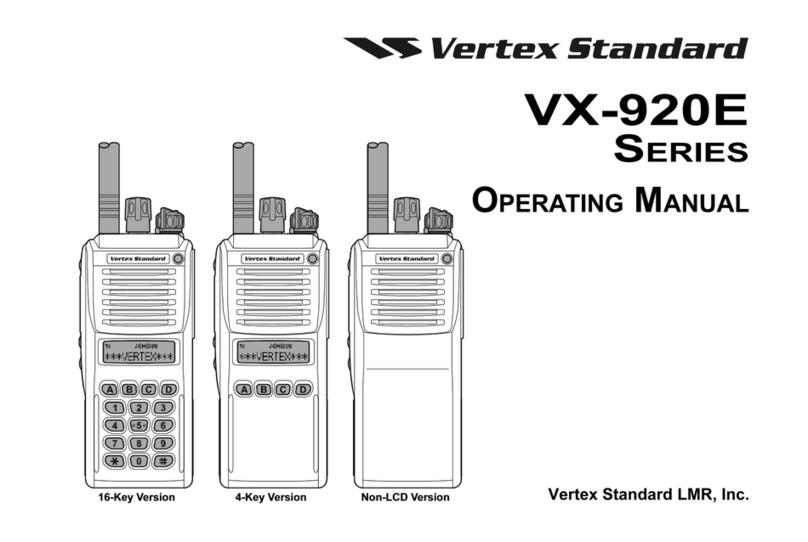 Vertex WX-920E SERIES operating manual