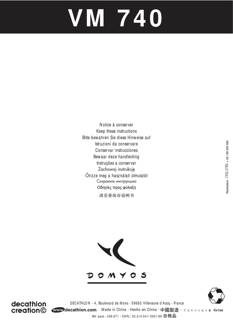 Domyos VM 740 User manual