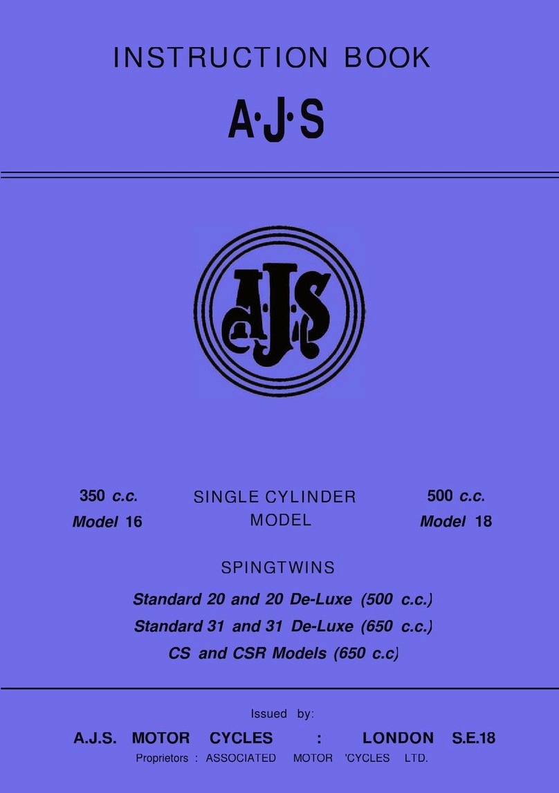 A.J.S. 16 Instruction book