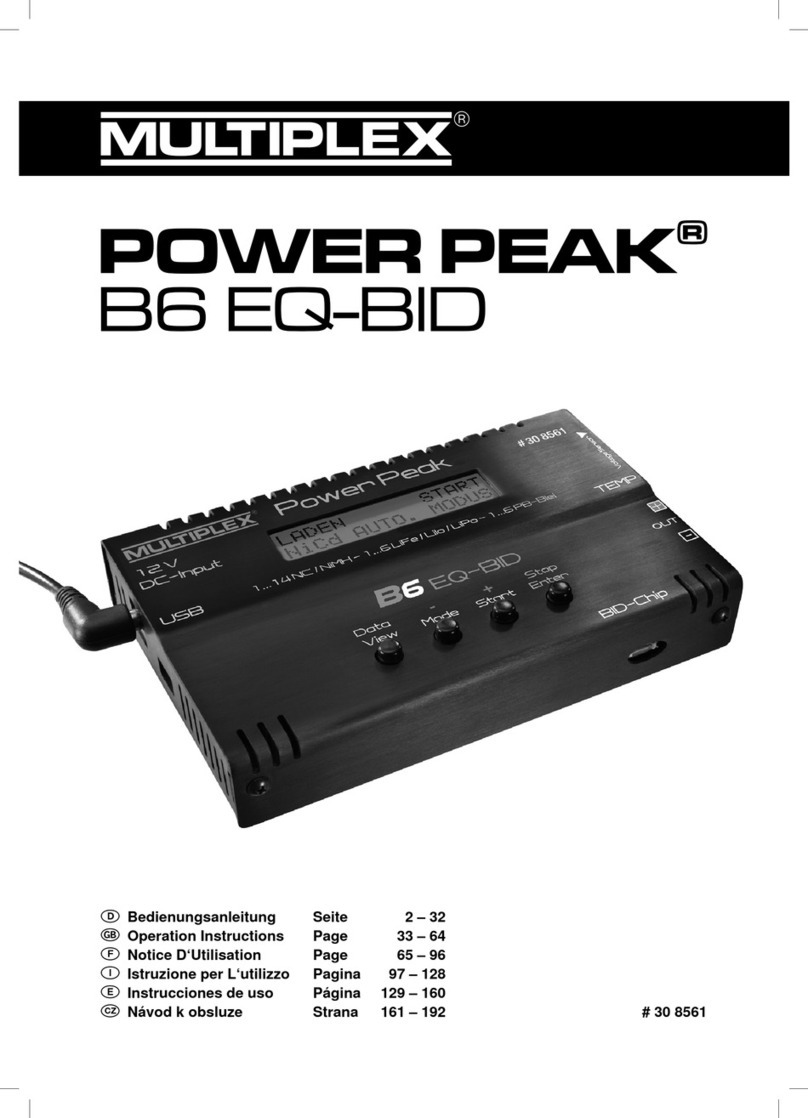 Multiplex Power Peak B6 EQ-BID User manual