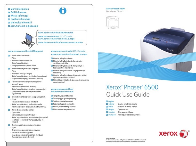 Xerox Phaser 6500 Operating manual