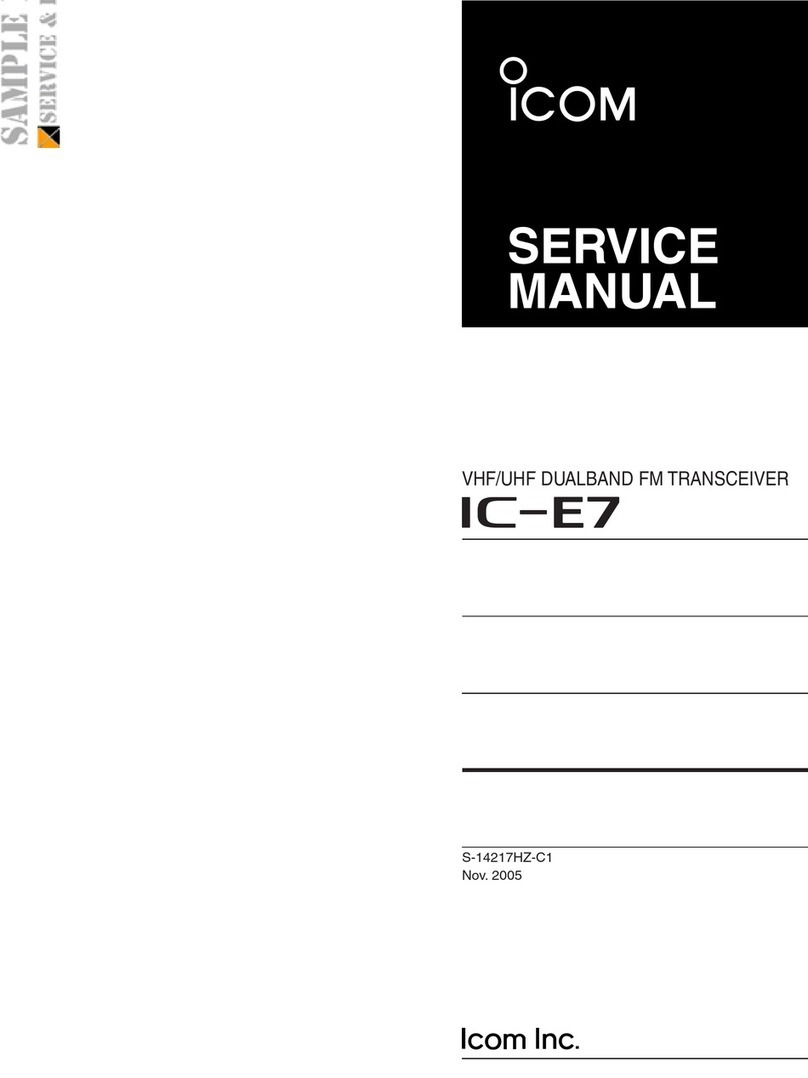 Icom IC-E7 User manual