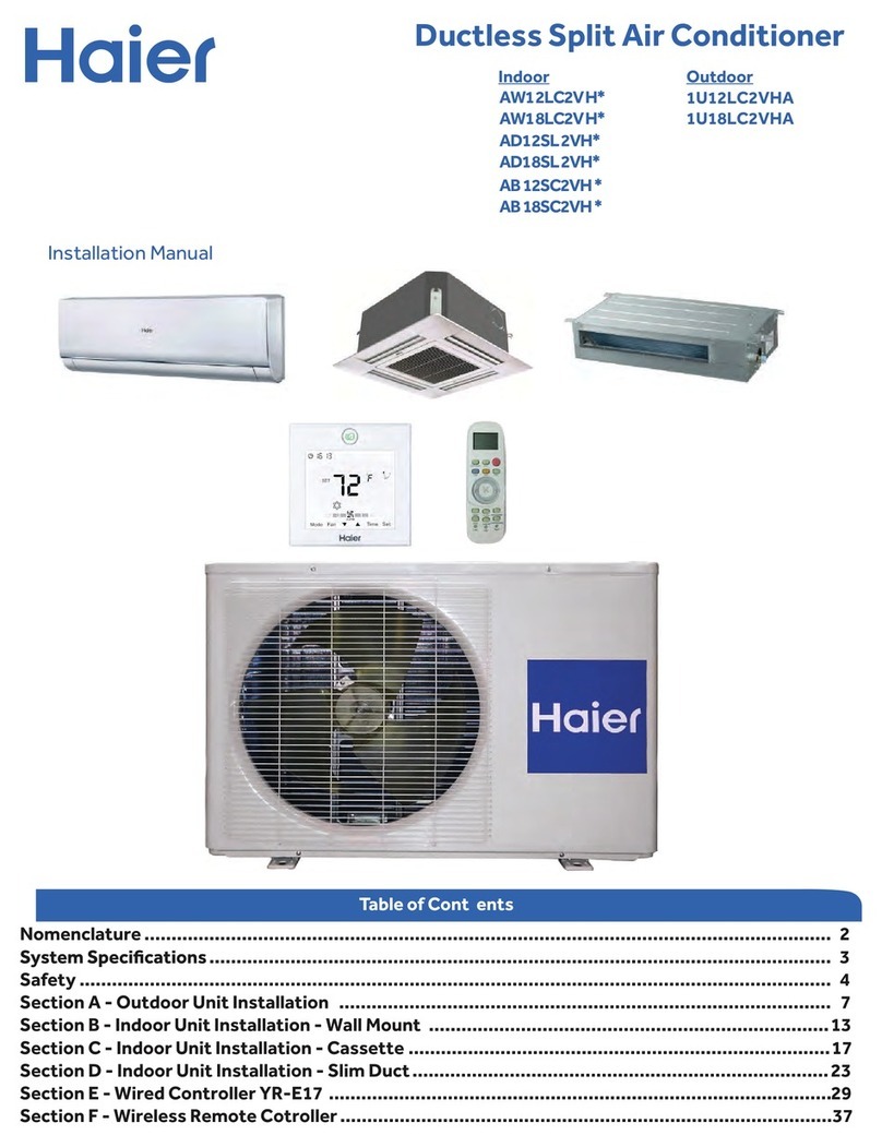 Haier 1U12LC2VHA User manual