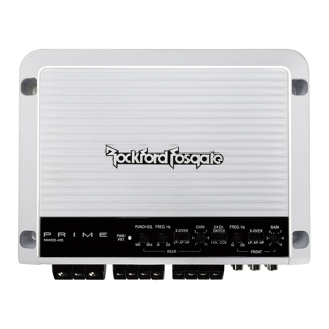 Rockford Fosgate Marine M400-4D Owner's manual