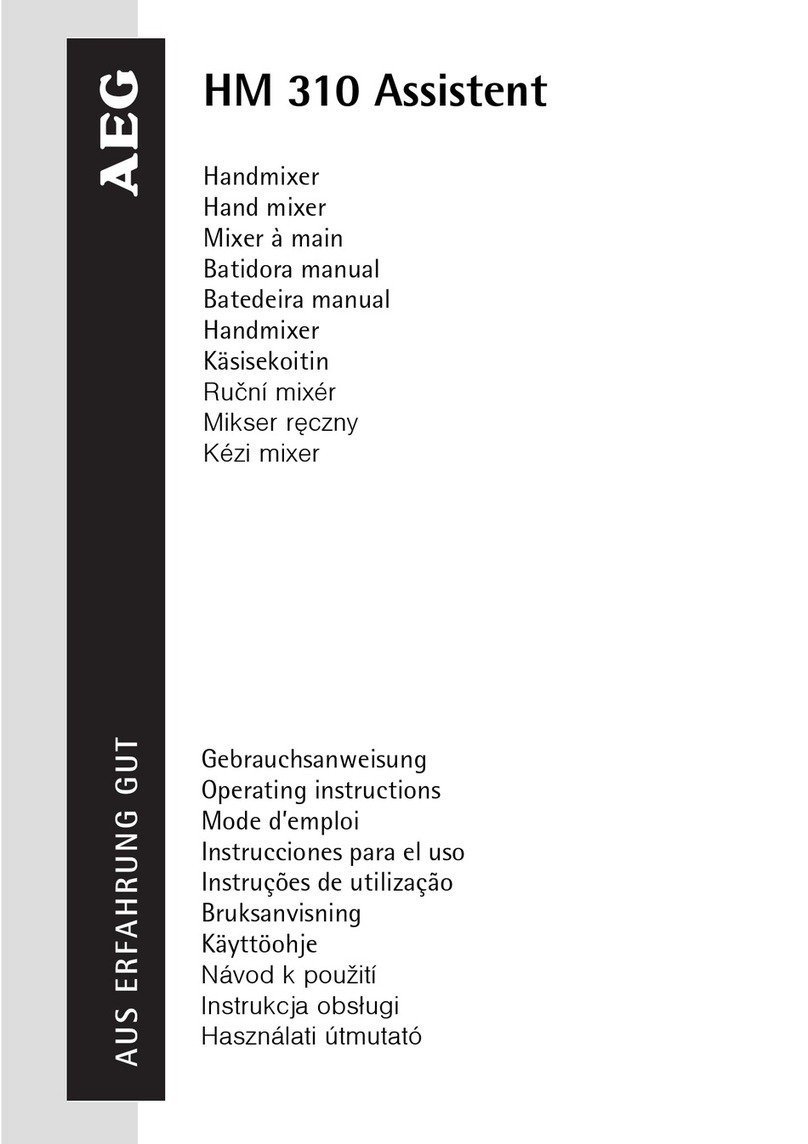 AEG HM 310 Assistent User manual AEG HM 310 Assistent User manual