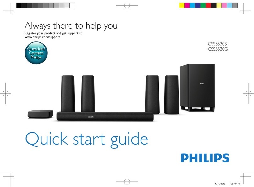 Philips CSS5530B quick start guide