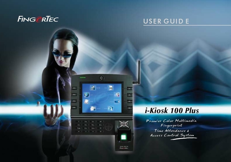 FingerTec i-Kiosk 100 Plus user guide