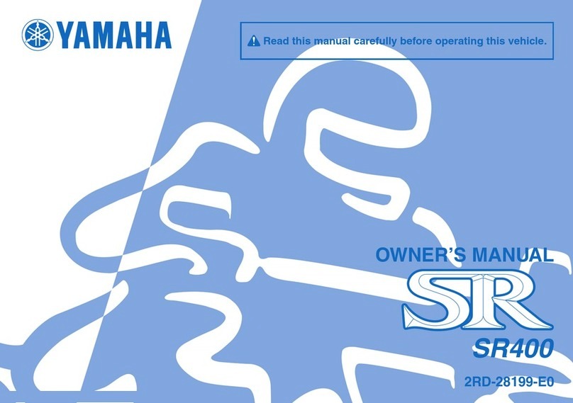 Yamaha SR400 User manual