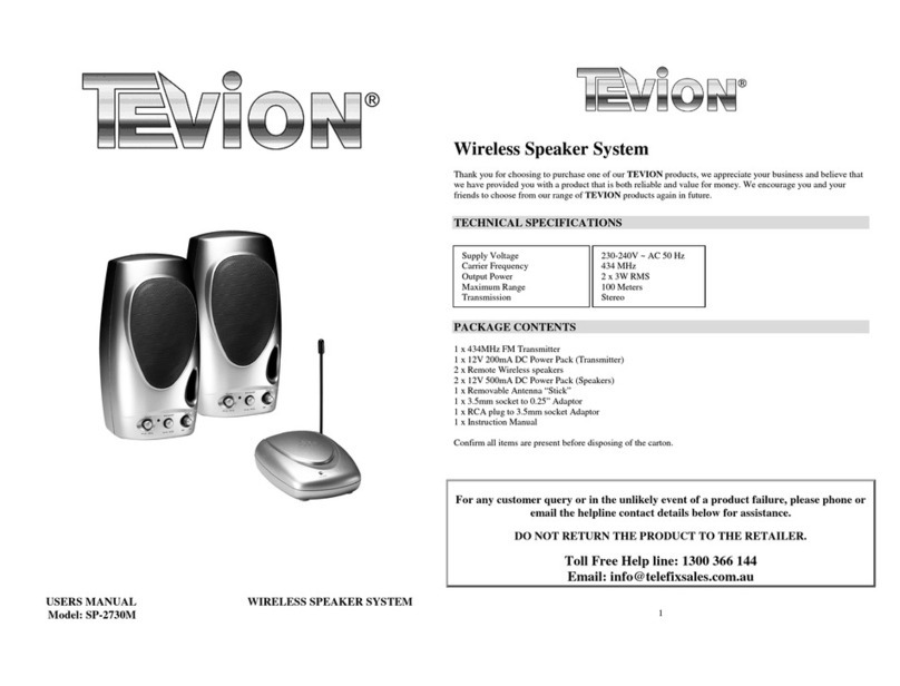 Tevion SP-2730M user manual