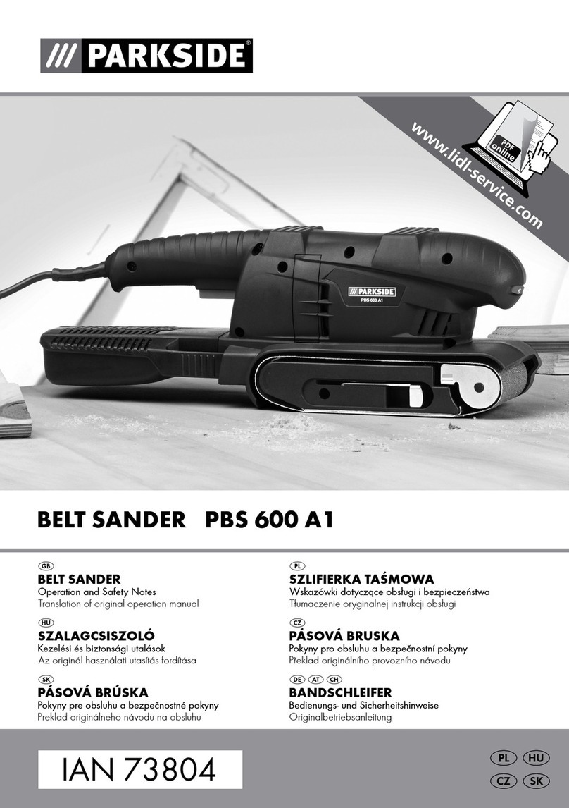 Parkside PBS 600 A1 Operation and safety notes