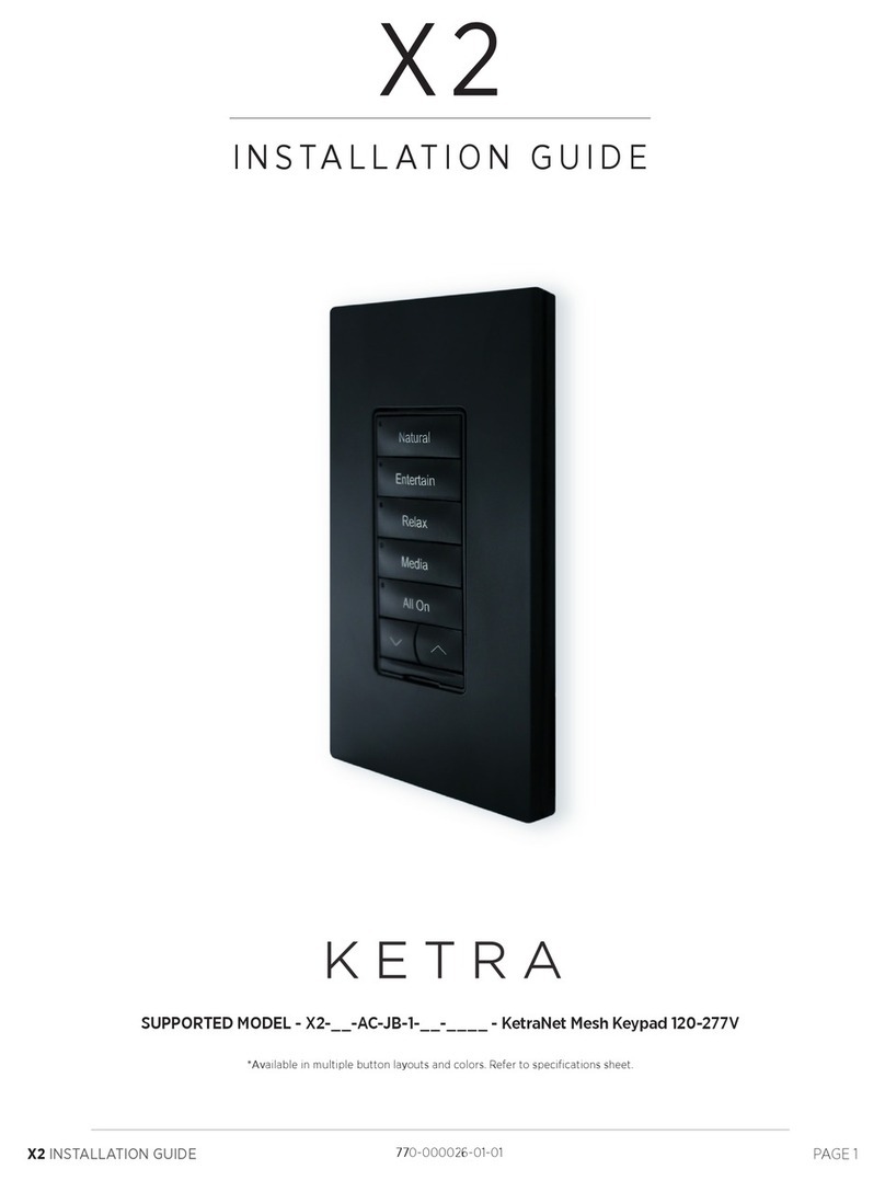 Ketra X 2 User manual