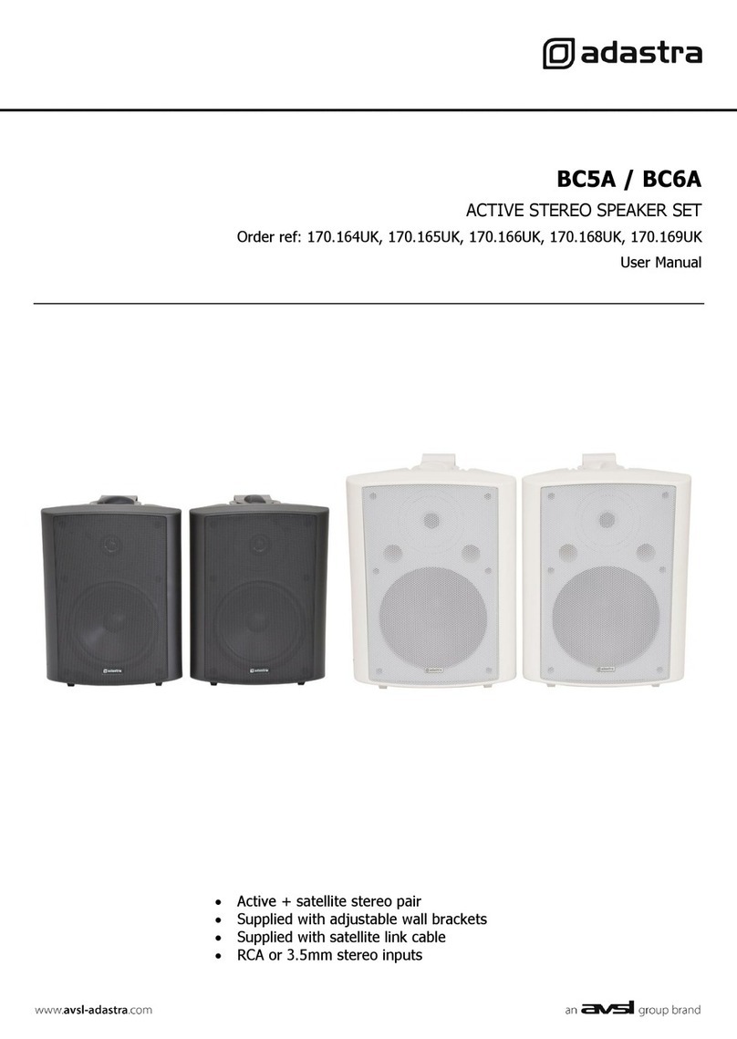 Adastra BC5A user manual