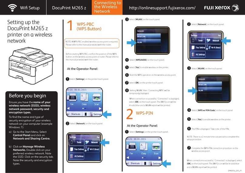 Fuji Xerox DocuPrint M265 z User instructions