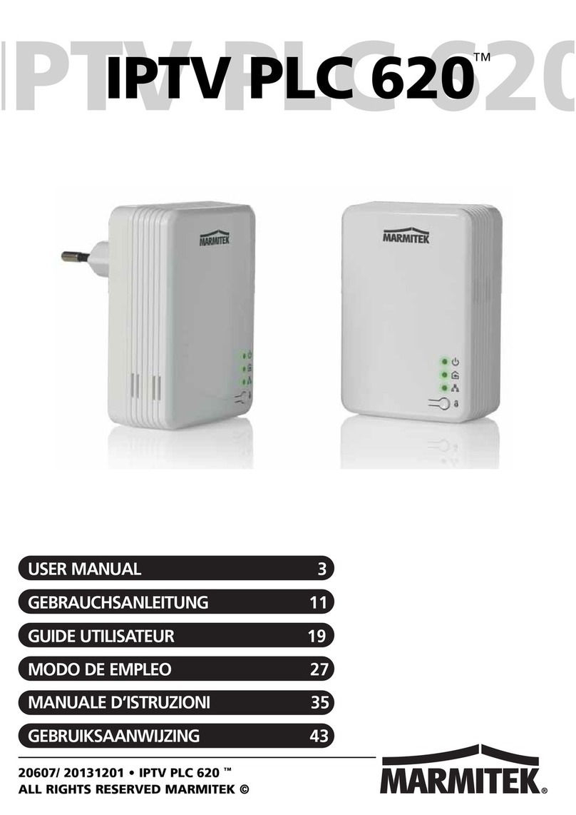 Marmitek IPTV PLC 620 User manual