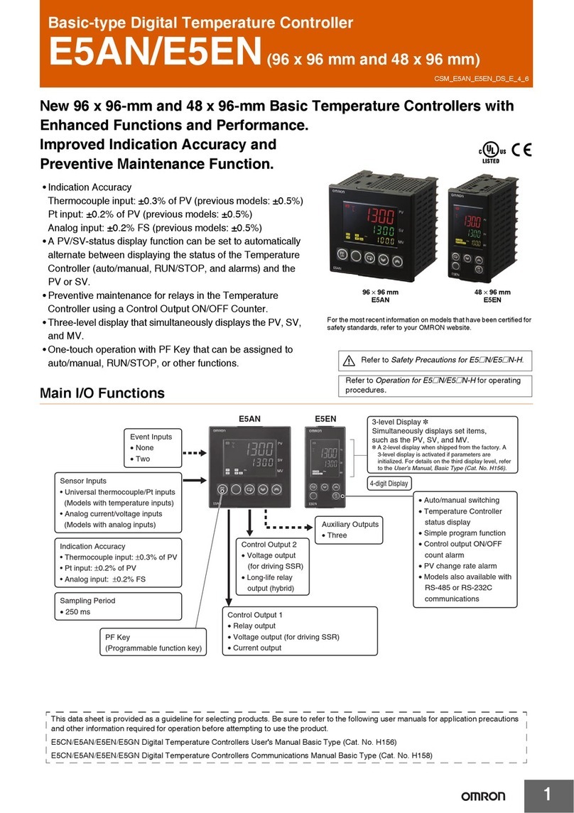 Omron E5AN instructions