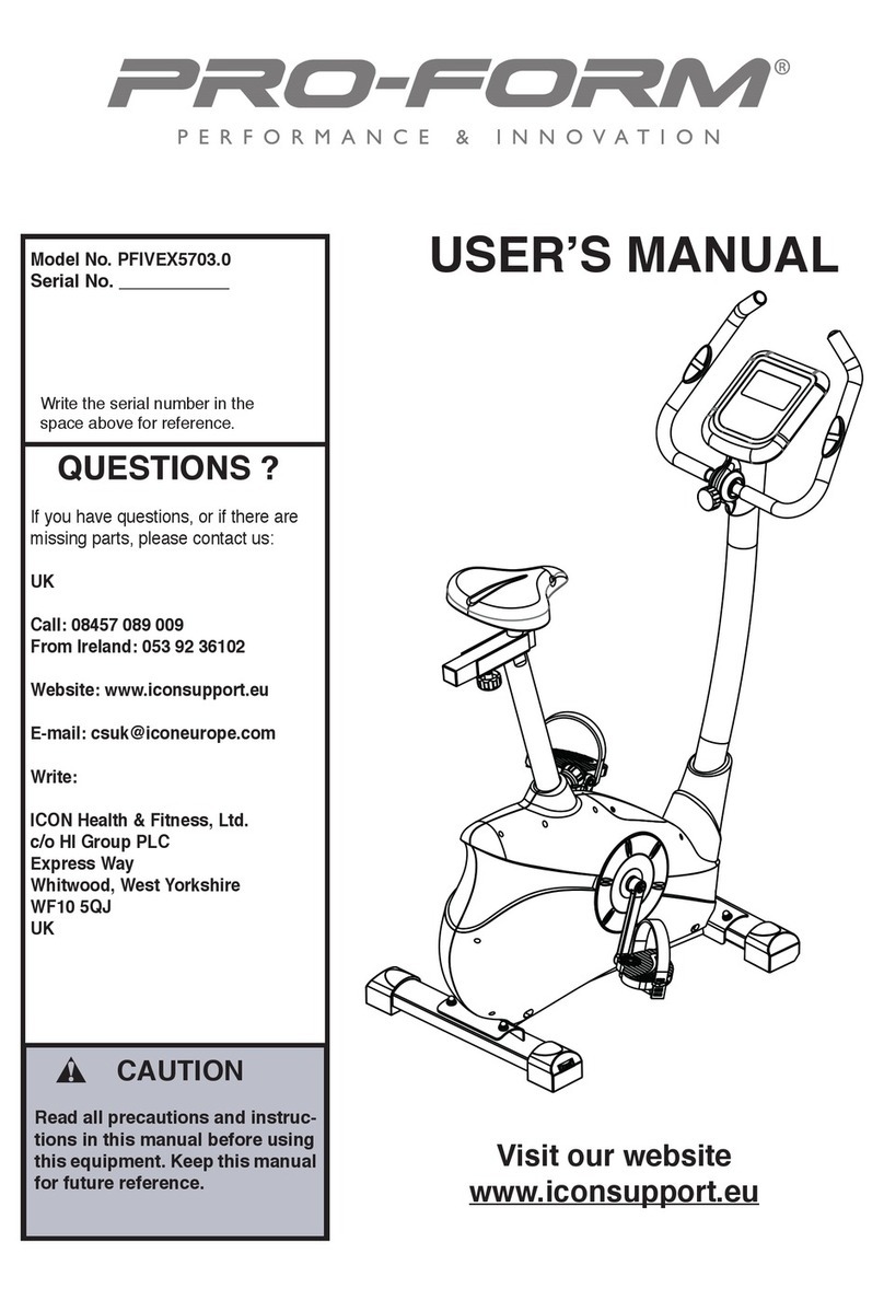 Pro-Form PFIVEX5703.0 User manual