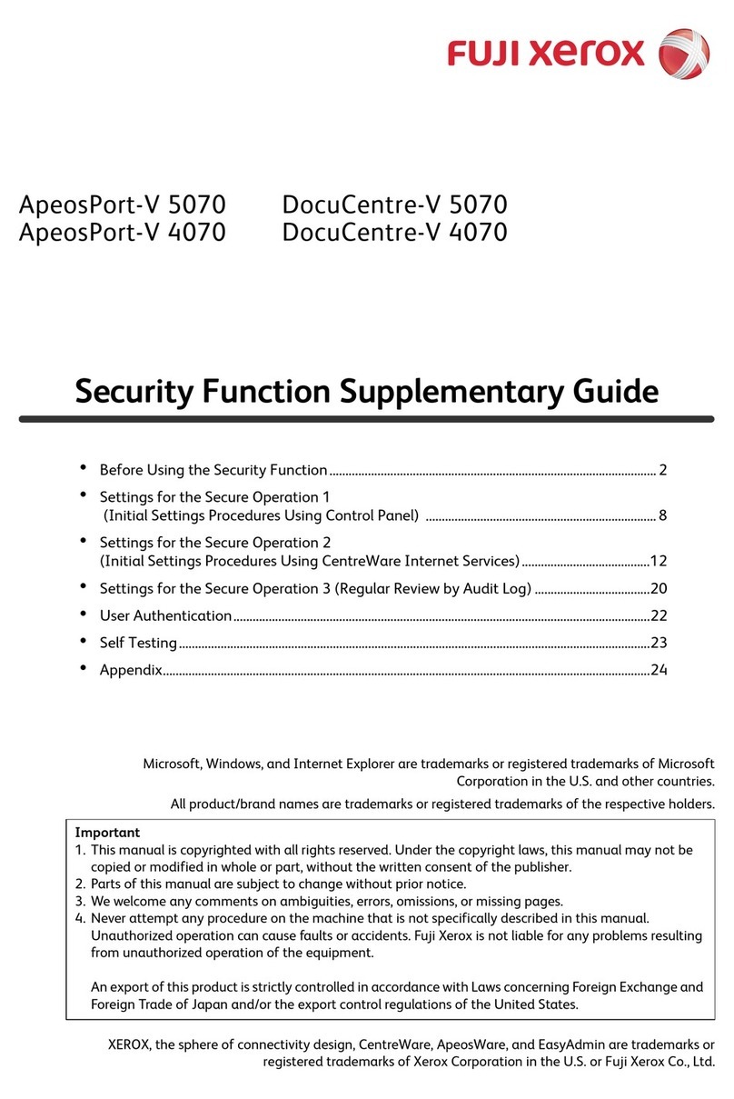 Fuji Xerox ApeosPort-V 5070 Parts list manual