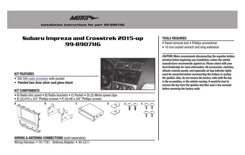 Metra Electronics 99-8907HG installation instructions Metra Electronics 99-8907HG installation instructions