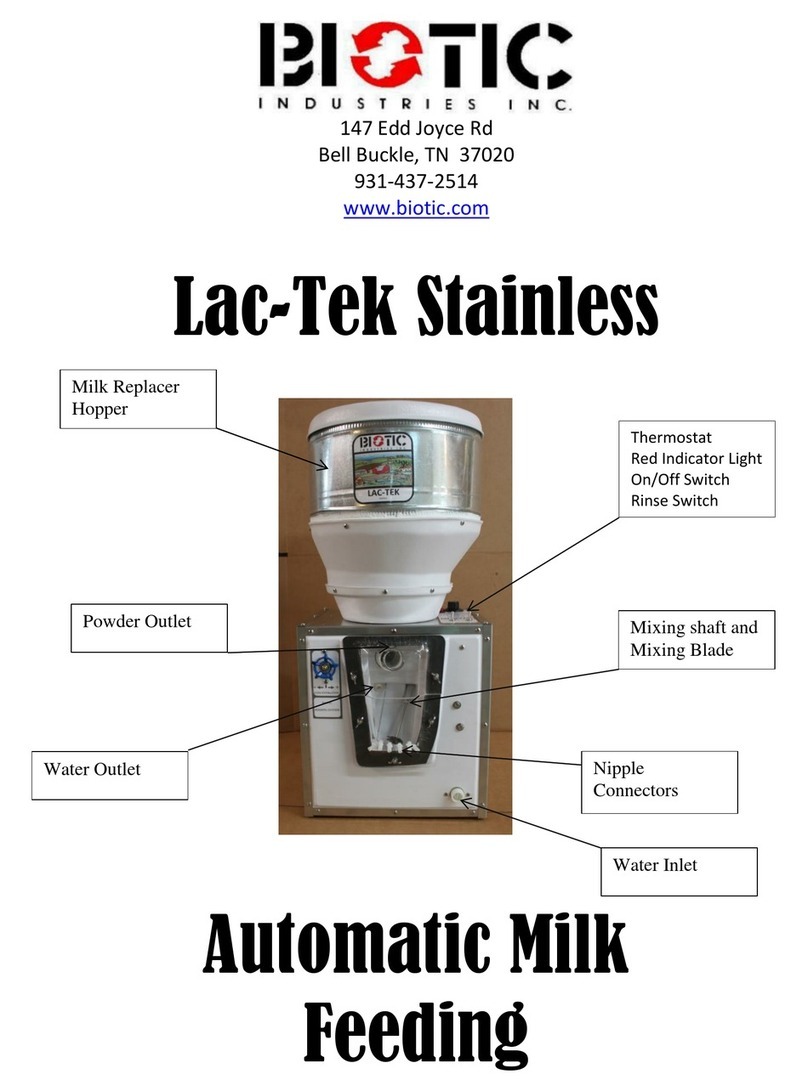 BIOTIC Industries LAC-TEK STAINLESS manual