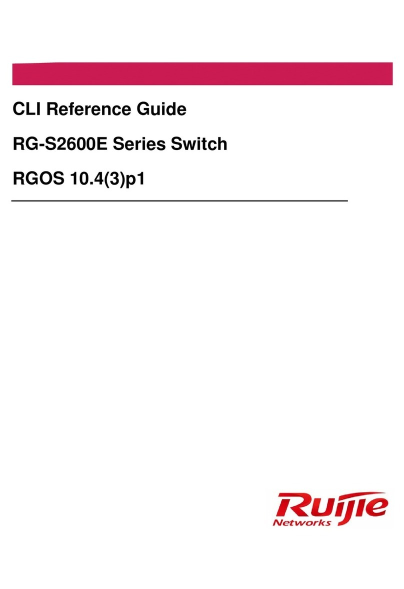 Ruijie Networks RG-S2600E Series Instruction Manual