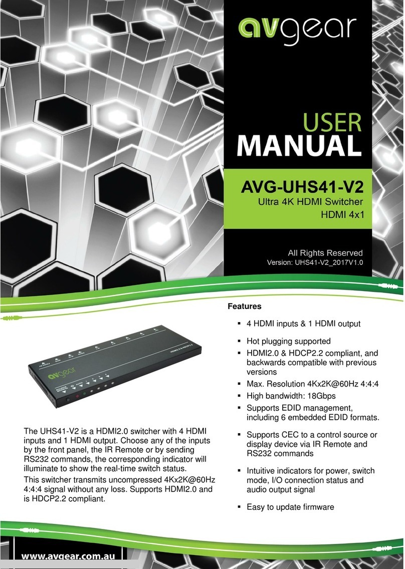 AVGear avg-uhs41-v2 User manual AVGear avg-uhs41-v2 User manual