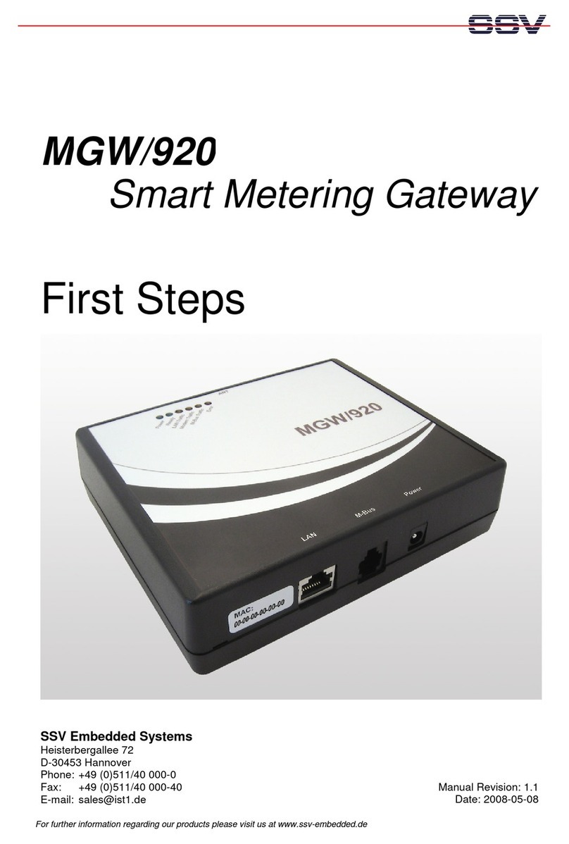SSV Embedded Systems MGW/920 First steps