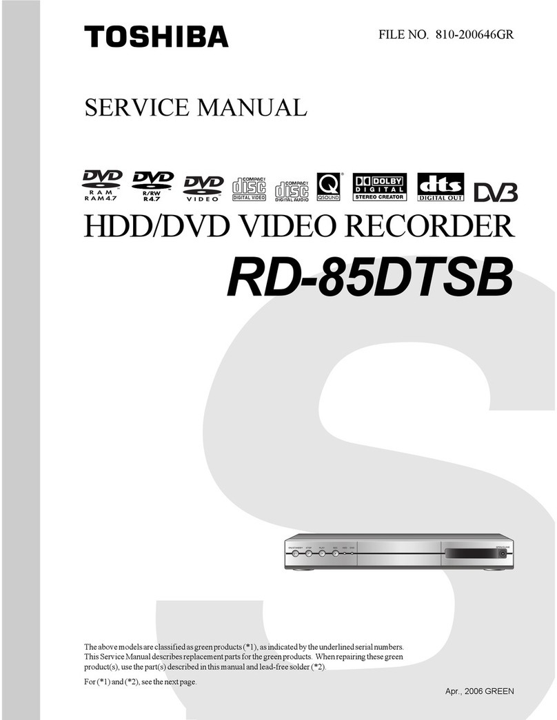 Toshiba RD-85DTSB User manual