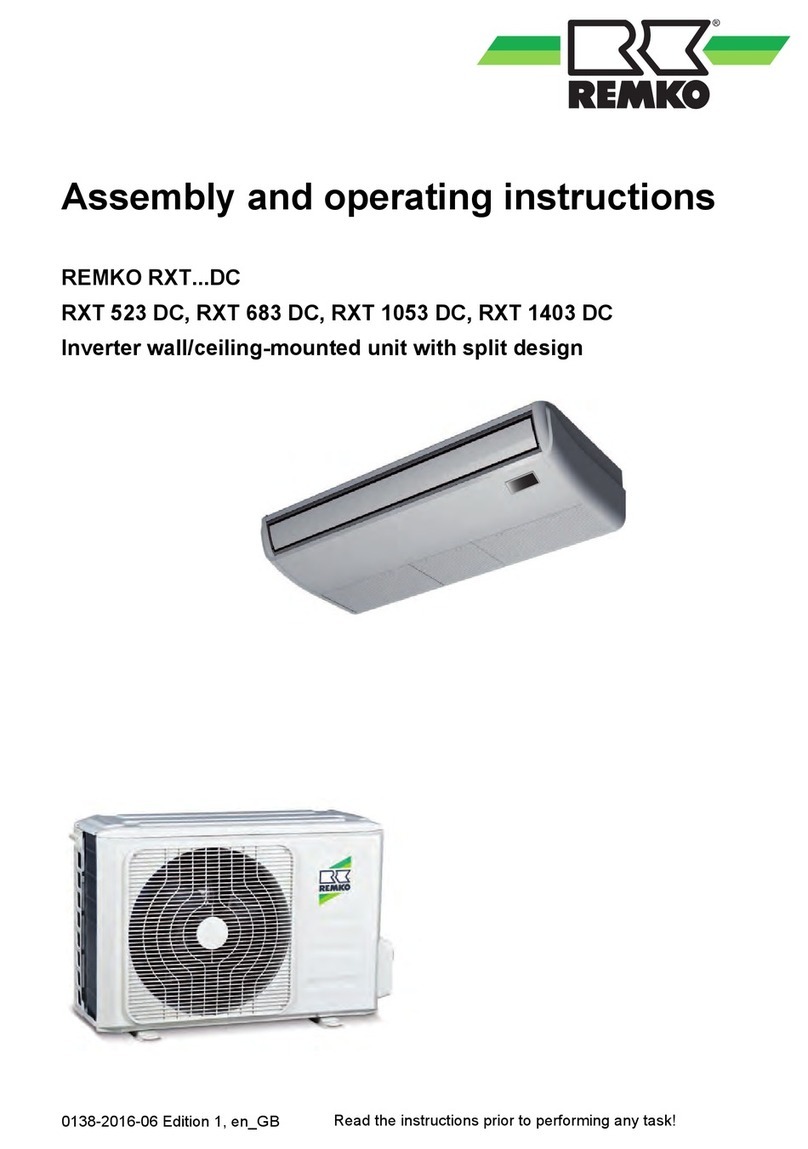 REMKO RXT 523 DC User manual