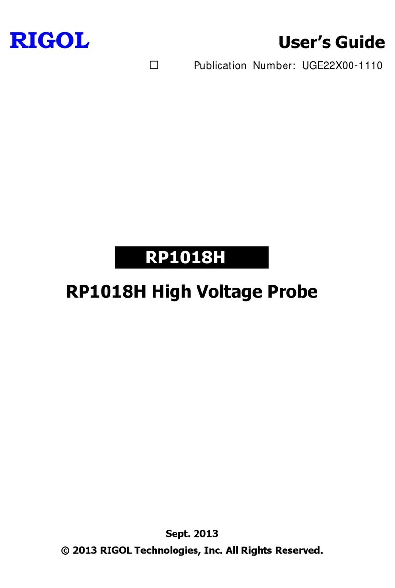 Rigol RP1018H User manual