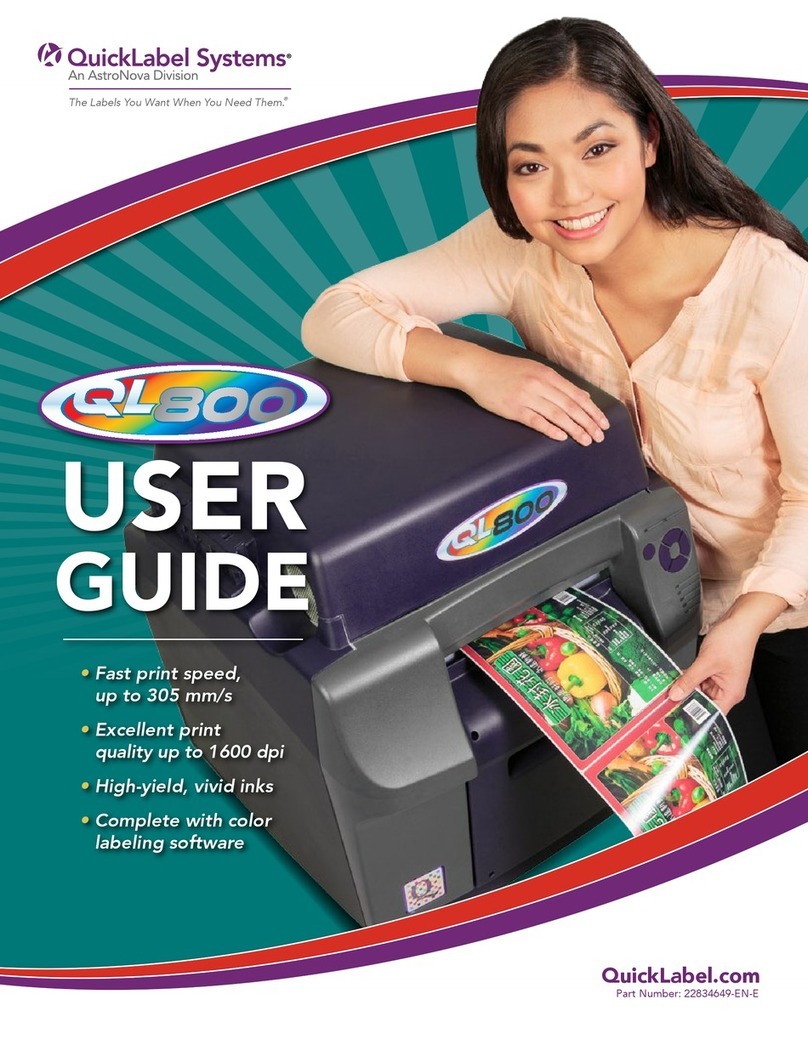 QuickLabel Systems QL800 User manual