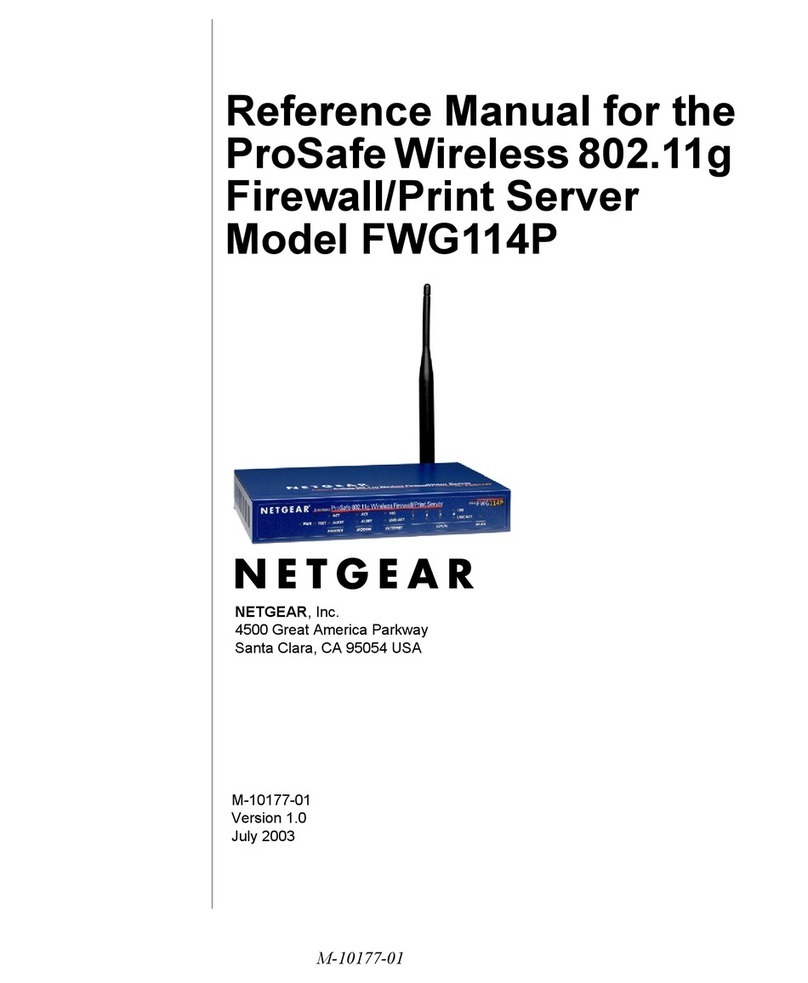 NETGEAR FWG114P - ProSafe 802.11g Wireless Firewall User manual