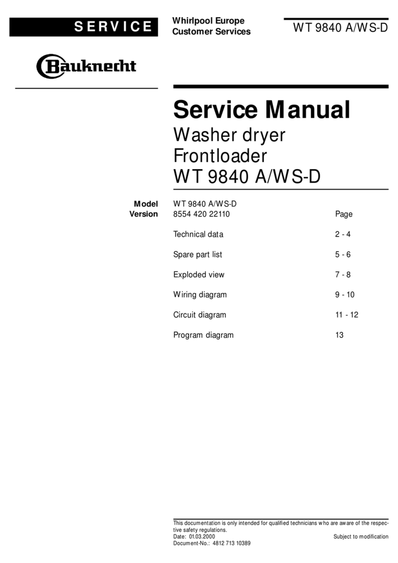 Whirlpool WT 9840 A/WS-D User manual