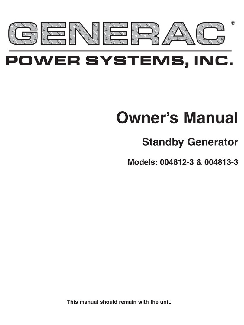 Generac Power Systems 004812-3 User manual