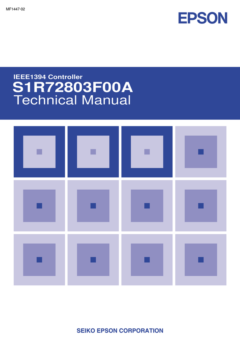 Epson S1R75801F00A User manual