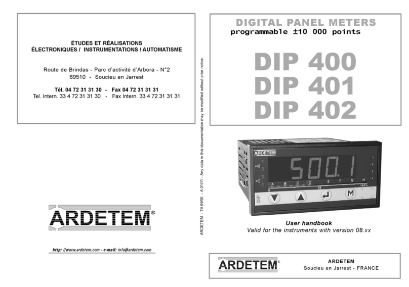 ARDETEM DIP 400 User handbook