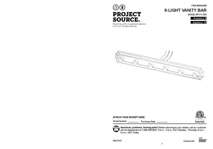 Project Source FV11-062 User manual