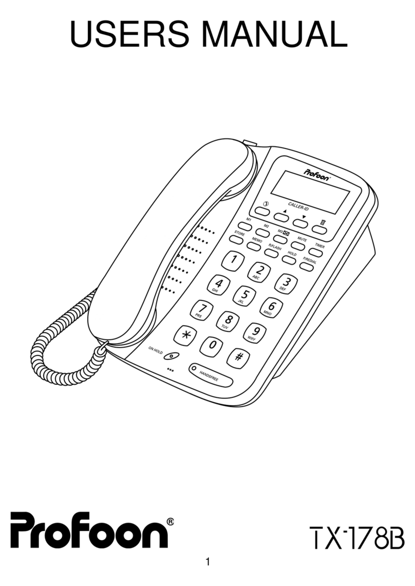 Profoon TX-178B user manual