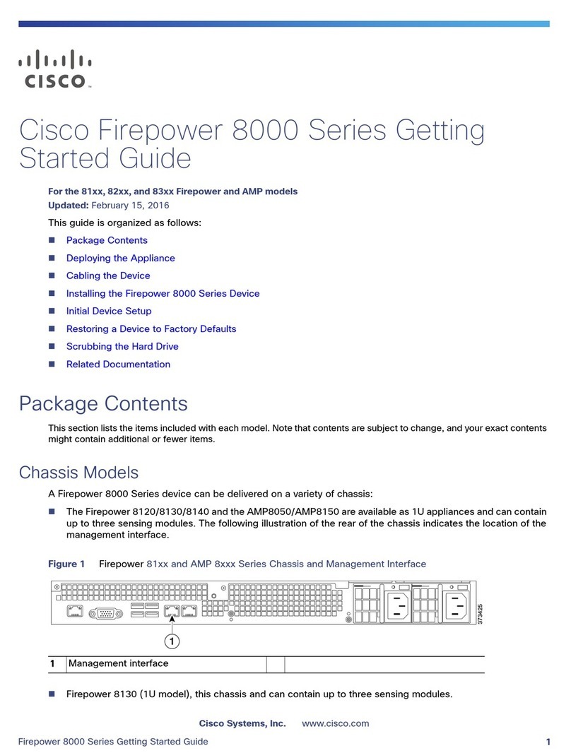 Cisco Firepower 8120 User manual
