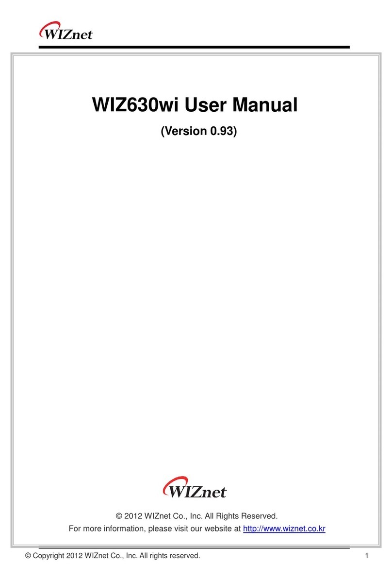Wiznet WIZ630wi user manual Wiznet WIZ630wi user manual