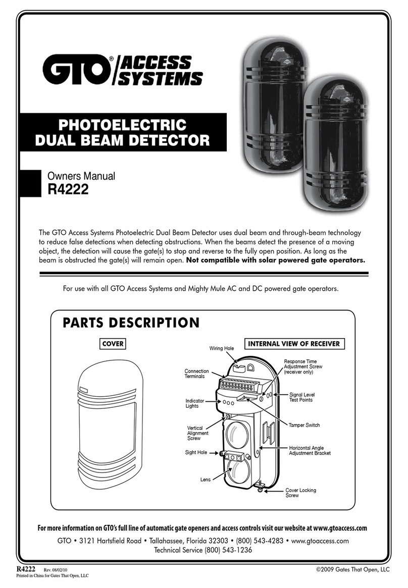GTO R4222 owner's manual