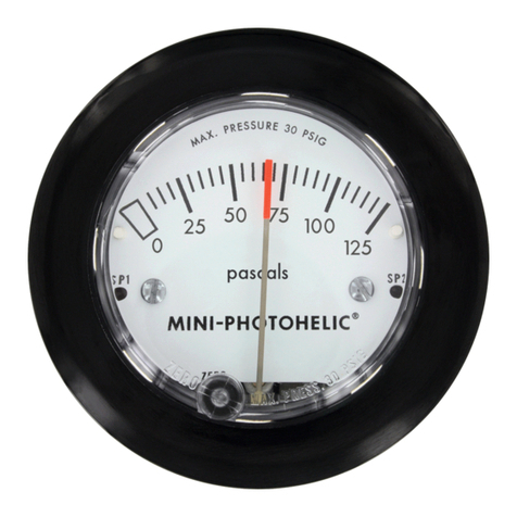 Dwyer Instruments MP Mini-Photohelic Installation and operating instrictions Dwyer Instruments MP Mini-Photohelic Installation and operating instrictions
