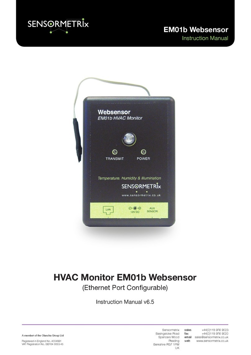 SENSORMETRIX Websensor EM01b User manual