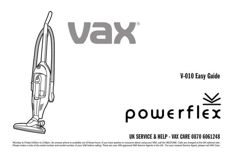 Vax POWERFLEX V-010 Product information sheet