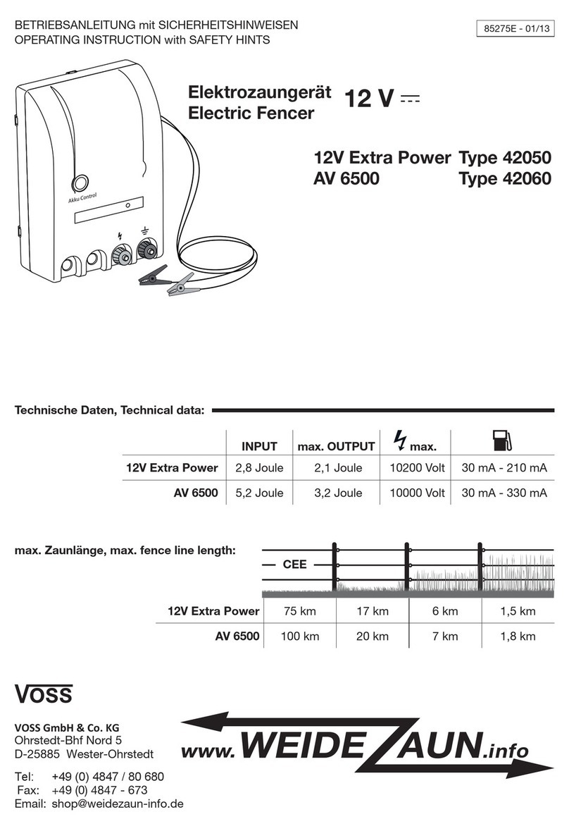 WeideZaun 12V Extra Power Operating instruction with safety hints WeideZaun 12V Extra Power Operating instruction with safety hints