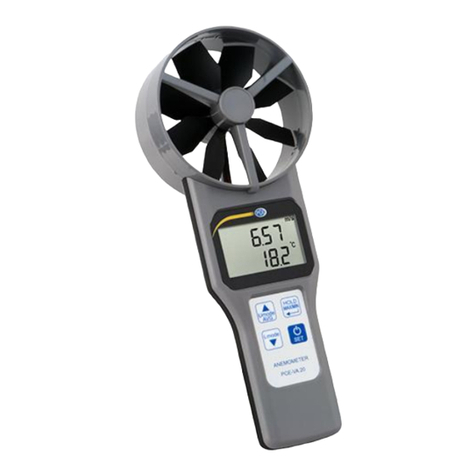 PCE Instruments PCE-VA 20 User manual PCE Instruments PCE-VA 20 User manual