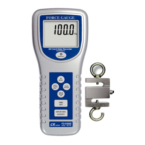 Lutron Electronics FORCE GAUGE FG-6100SD User manual