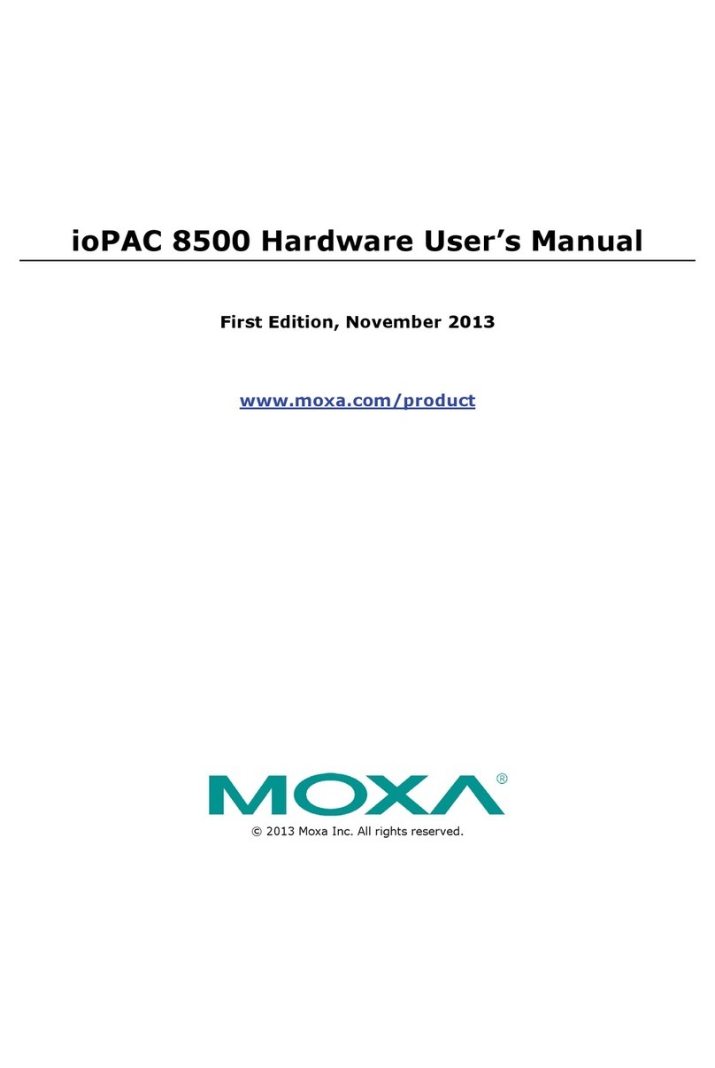 Moxa Technologies ioPAC 8500 series Hardware user manual